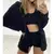 Conjuntos de treino de veludo de três peças para mulheres, roupas fofas, cardi - Modas Darly