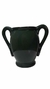 Vaso Portal de Cerâmica Verde Senzala com Alças Laterais – Elegância com Toque Rústico