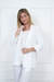 Blazer De Lino Abierto Con Forro Para Mujer - TheLookBox