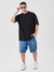 Remera Basica Oversize Con Cuello De Ribb Ancho Marca El Don - TheLookBox