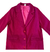 Tapado Sobretodo De Paño Para Mujer Bolsillo Y Botones Magenta Lisa - comprar online