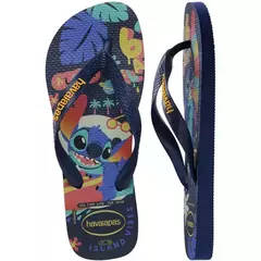 Chinelo Havaianas Top Disney Clássicos Stitch Azul - MV Space Store - Roupas e acessórios