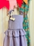 Vestido Céu de Algodão Lilás e Off - comprar online
