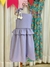 Vestido Céu de Algodão Lilás e Off - Criações Marimelo