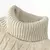 Suéter de gola alta casual, Rollneck camisola de malha quente em lã - GRIF DOMO