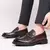 Sapatos de couro para homens, sapatos de sola grossa, Loafer de qualidade