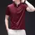 Camiseta casual masculina, manga curta confortável, camisa de cor sólida resistente a rugas - comprar online