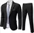 Terno com jaquetas elegantes colete e calças, Traje clássico formal ou para casamento 3 peças ou 2 peças, Casaco e calça moda de luxo atemporal - GRIF DOMO