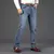 Jeans casual em linha reta, Calças com estiramento moda clássico - GRIF DOMO