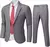 Terno com jaquetas elegantes colete e calças, Traje clássico formal ou para casamento 3 peças ou 2 peças, Casaco e calça moda de luxo atemporal - GRIF DOMO