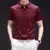 Camiseta casual masculina, manga curta confortável, camisa de cor sólida resistente a rugas - comprar online