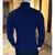 Suéter de gola alta casual, Rollneck camisola de malha quente em lã