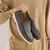 Sapatos masculinos casuais, Mocassins de couro de camurça, clássico estilo britânico leve e macio - GRIF DOMO
