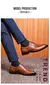 Imagem do Sapatos de couro retrô, Traje de negócios, Versátil, Moda italiana
