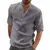 Camisa casual masculina, camisa de linho e algodão, manga longa na internet