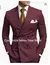 Ternos masculinos de alta qualidade, lapela repicada, 2 peças slim fit - GRIF DOMO