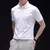 Camiseta casual masculina, manga curta confortável, camisa de cor sólida resistente a rugas - comprar online