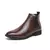 Bota masculina casual chelsea em couro, bota de alta qualidade - loja online