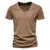 Camiseta de qualidade 100% algodão masculino, camiseta com decote em v design moderno - GRIF DOMO