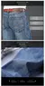Imagem do Jeans casual em linha reta, Calças com estiramento moda clássico