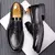 Sapatos de couro para homens, sapatos de sola grossa, Loafer de qualidade - loja online