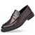 Sapatos de couro para homens, sapatos de sola grossa, Loafer de qualidade - loja online