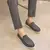 Sapatos masculinos casuais, Mocassins de couro de camurça, clássico estilo britânico leve e macio - comprar online