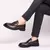 Sapatos de couro para homens, sapatos de sola grossa, Loafer de qualidade - GRIF DOMO
