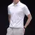 Camiseta casual masculina, manga curta confortável, camisa de cor sólida resistente a rugas na internet