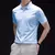 Camiseta casual masculina, manga curta confortável, camisa de cor sólida resistente a rugas - loja online
