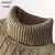 Imagem do Suéter de gola alta casual, Rollneck camisola de malha quente em lã
