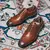Sapatos de couro retrô, Traje de negócios, Versátil, Moda italiana - GRIF DOMO
