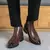 Bota masculina casual chelsea em couro, bota de alta qualidade - GRIF DOMO