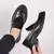 Sapatos de couro para homens, sapatos de sola grossa, Loafer de qualidade - loja online