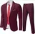Imagem do Terno com jaquetas elegantes colete e calças, Traje clássico formal ou para casamento 3 peças ou 2 peças, Casaco e calça moda de luxo atemporal
