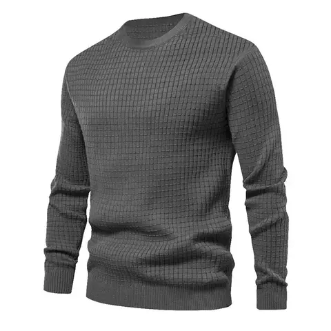 Moletom com gola redonda, Pullover cor sólida. Grif Domo - comprar online