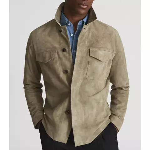 Jaqueta de camurça confortável, Blaser casual wear elegante, Grif Domo. - comprar online