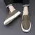 Mocassim de couro, sapatos casuais masculinos antiderrapantes