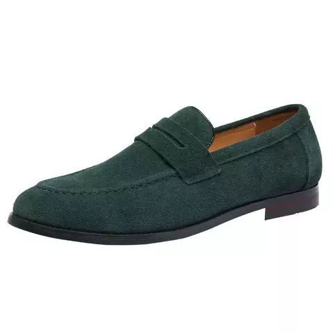 Sapatos loafer em camurça, couro genuíno, casual e confortável. Grif Domo - comprar online