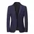Blazer masculino negócios cor sólida, estilo britânico, trabalho profissional cor sólida na internet
