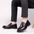 Sapatos de couro para homens, sapatos de sola grossa, Loafer de qualidade na internet