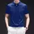 Camiseta casual masculina, manga curta confortável, camisa de cor sólida resistente a rugas - loja online