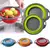 Cesto de Deslizamento Dobrável de Silicone – Praticidade e Organização na Lavagem de Frutas e Vegetais!
