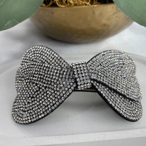 Grampo de Strass Laço - Val Acessorios