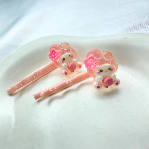 Grampo Infantil de Plástico Ursinho - Val Acessorios