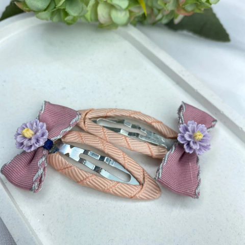 Conjunto Infantil de Tecido Florzinha - Val Acessorios