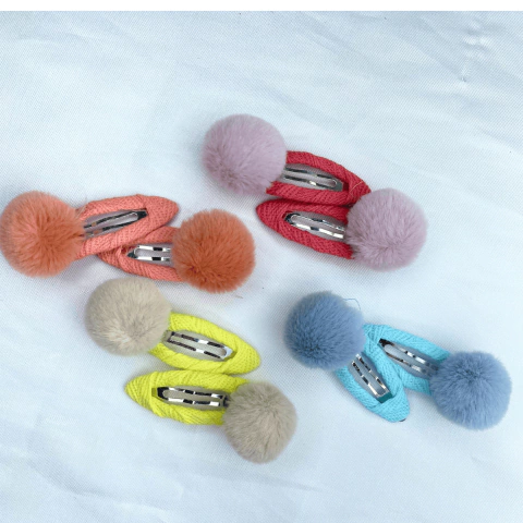 Conjunto Tic Tac de Metal Pompom - Val Acessorios