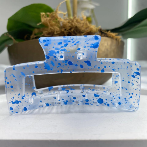 Presilha de Acetato Retangular pintado - Val Acessorios - comprar online