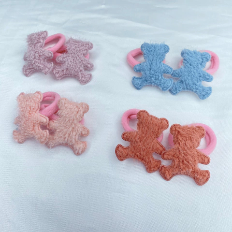 Conjunto Lacinho de Tecido Ursinho - Val Acessorios