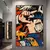 Cartazes anime naruto pintura a óleo